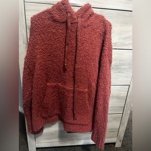 White Birch cozy and comfy sweater with hoody